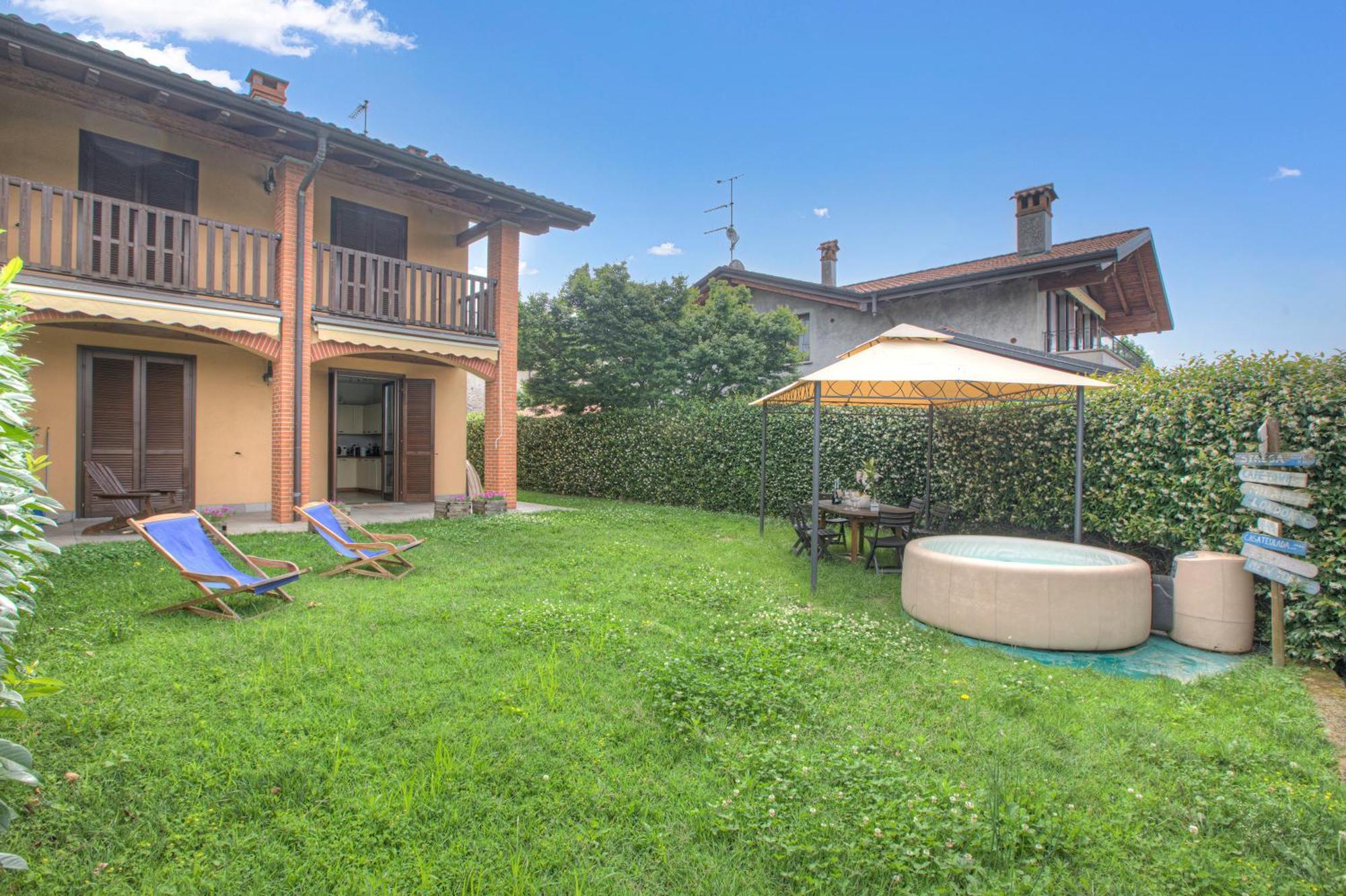 La Luna Nel Lago Lake View Garden - Happy Rentals Ispra Exteriör bild